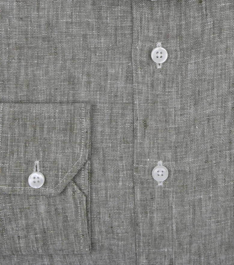 Eenvoudig te strijken effen wit poplin overhemd